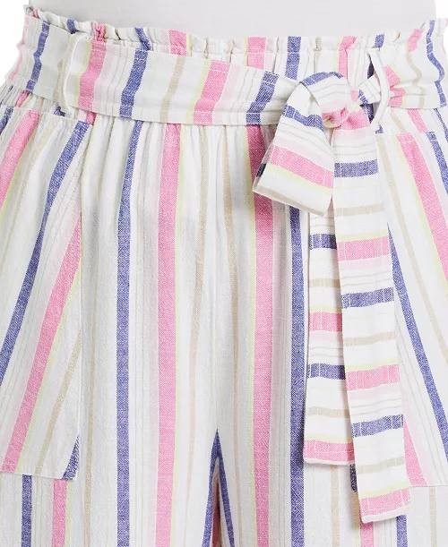 ELLA Rafaella Plus Size Stripe Wide Leg Paper Bag Pants – Size 3X – NWT