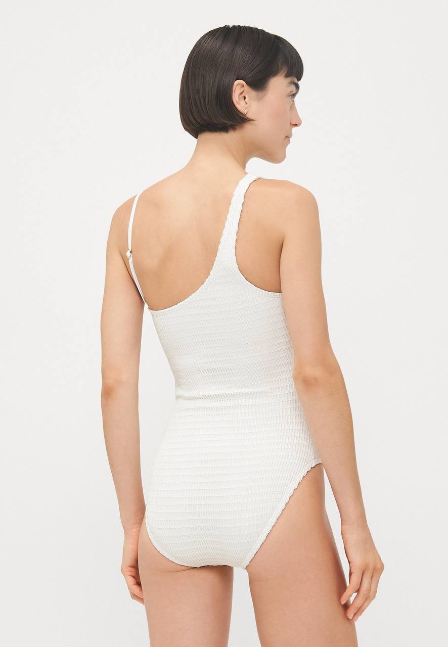 MICHAEL Michael Kors One‑Piece Swimsuit White 4 Preowned Excellent $118