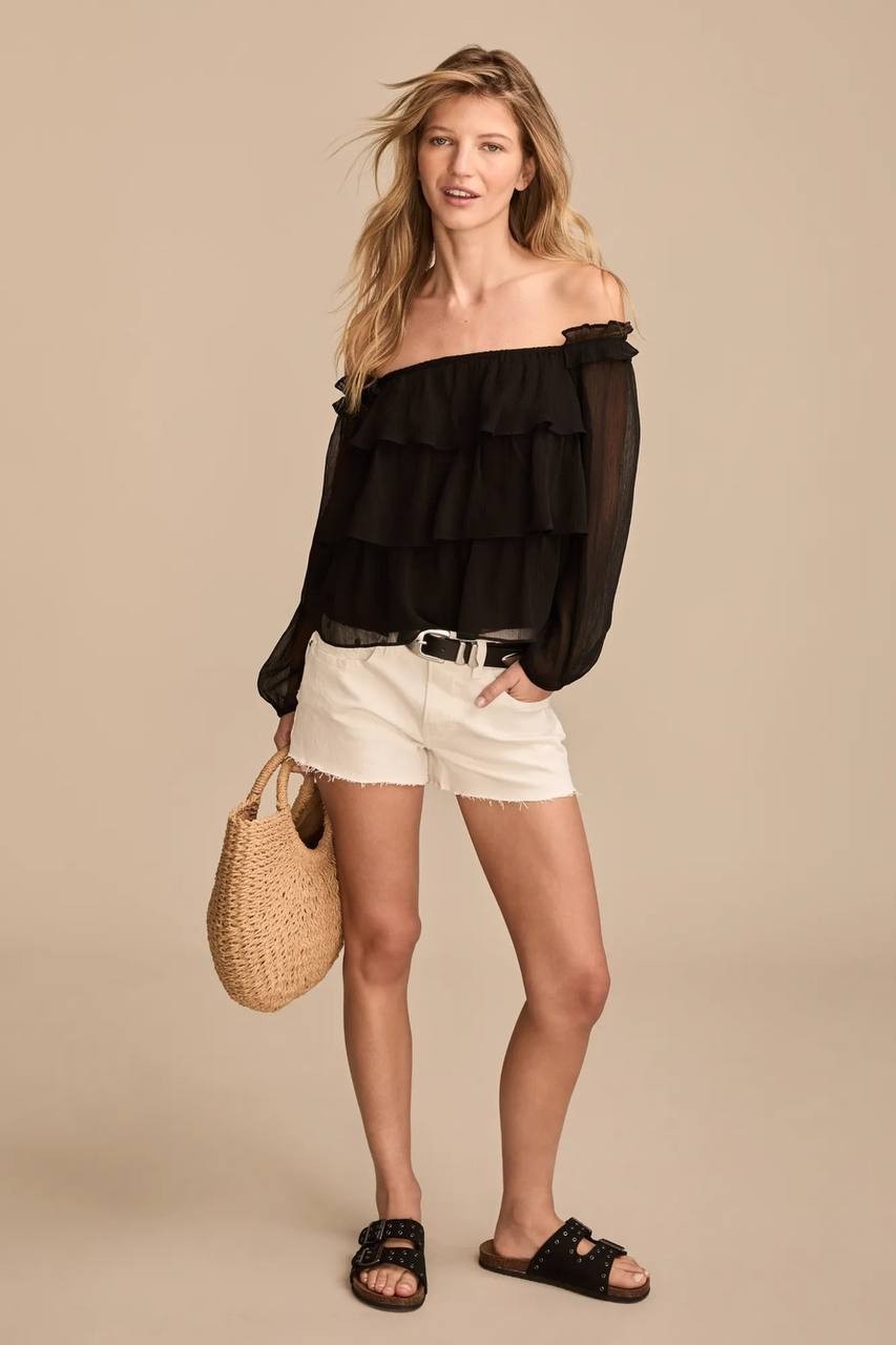 Lucky Brand Mid‑Rise Festival Denim Shorts – Size 8/29 – NWT – $69.50