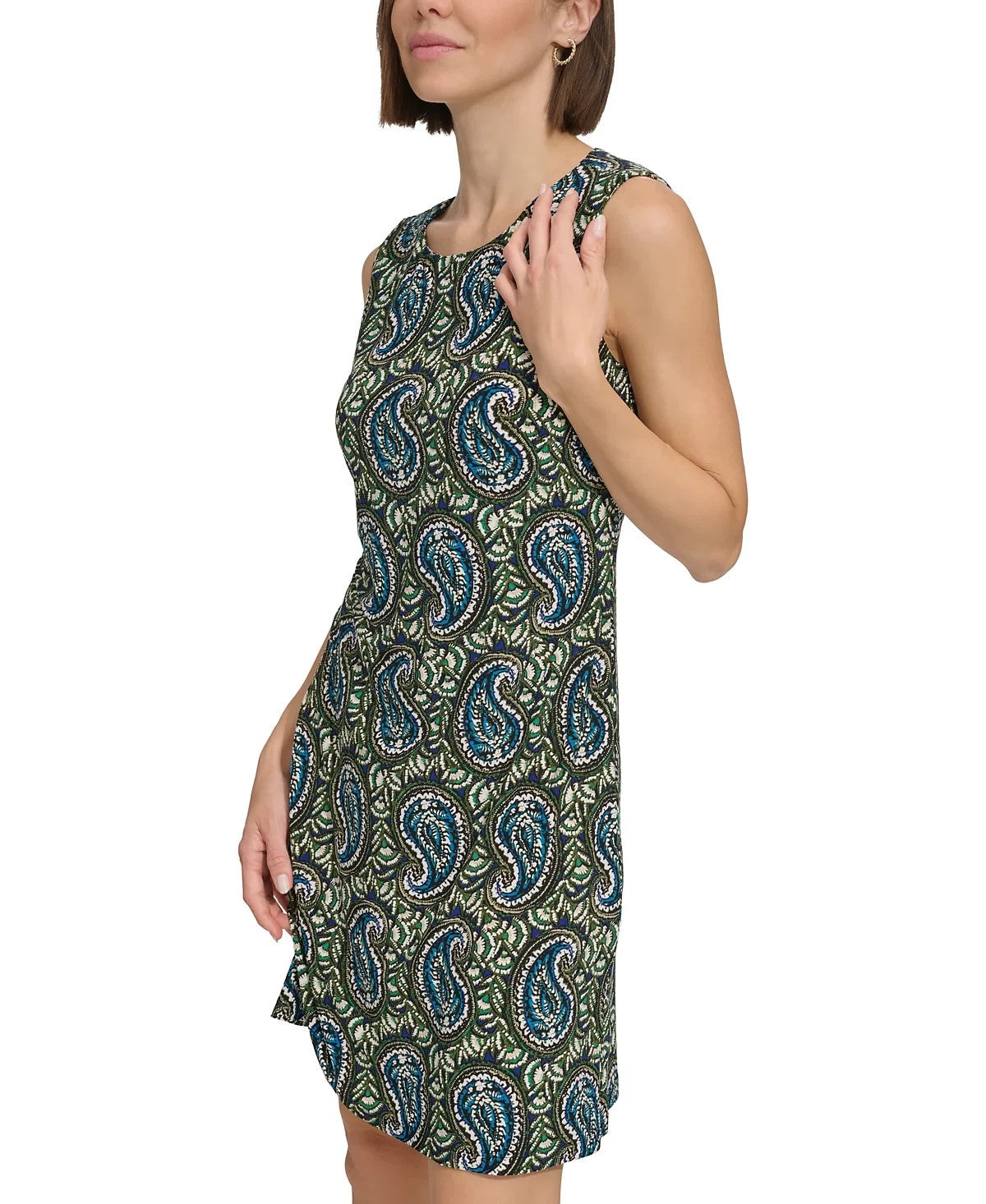 Tommy Hilfiger Paisley Sleeveless Shift Dress – Multicolor, Size 8
