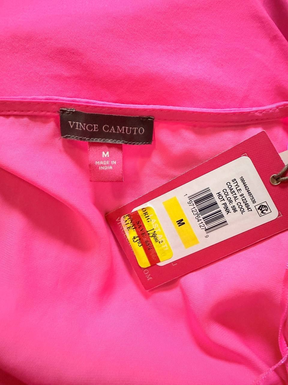 Vince Camuto Flutter‑Sleeve Tiered Midi Dress –Pink– Size M – NWT – $129
