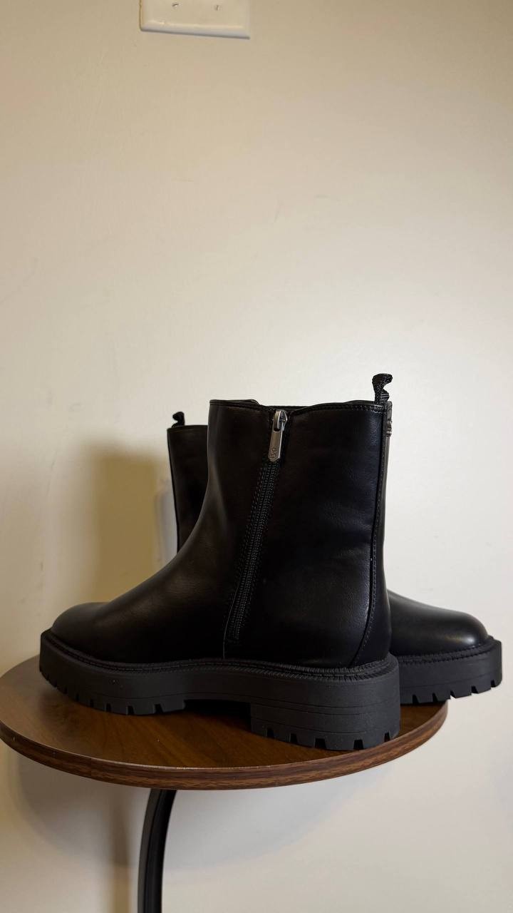 Sam & Libby Black Man‑Made Booties 9M NIB MSRP $95