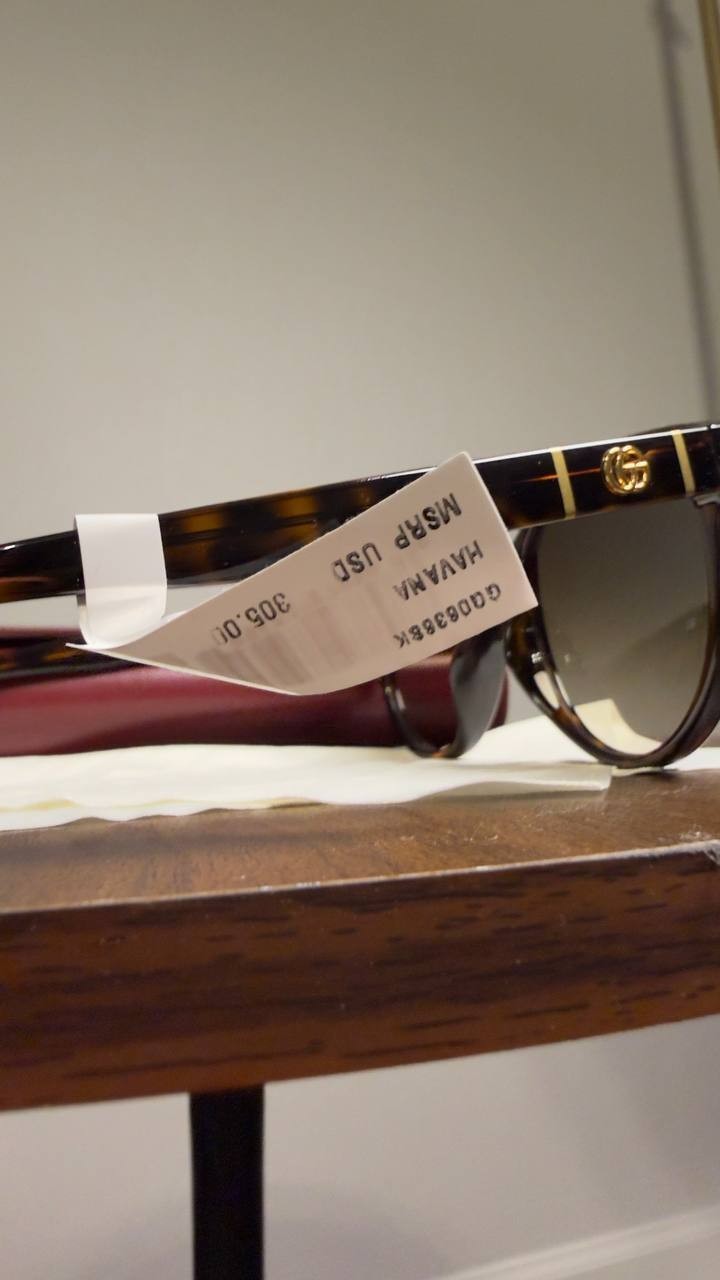 Gucci  Navigator  Frame  Sunglasses  Havana  OS  NWT  $515