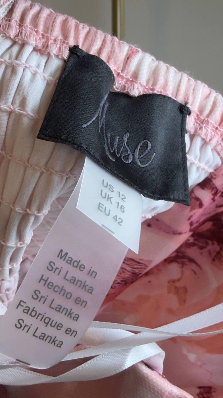 Muse Embroidered Strapless Bustier Top Pink Rose 12 NWT $89