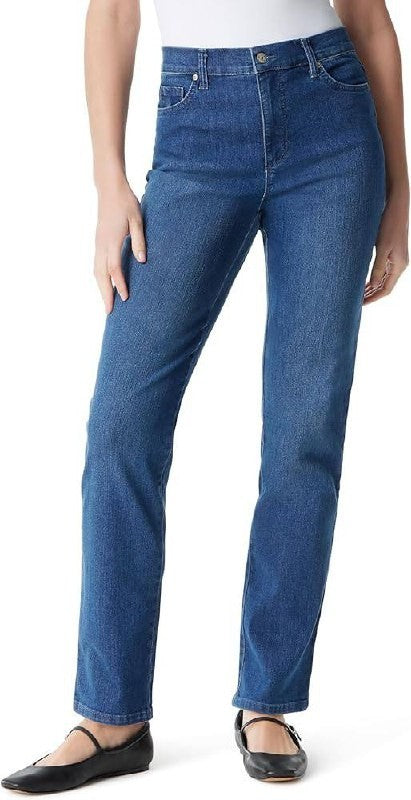 Gloria Vanderbilt Pull‑On Straight Pants BLUE Size 10 NWT MSRP$55