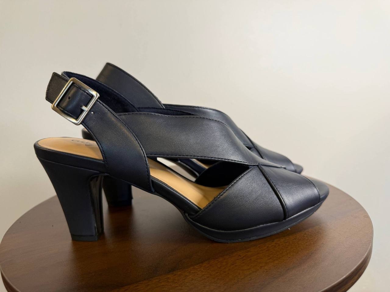 Easy Street Christy Slingback Sandals – Navy – Size 10M – Fabric – New in Box