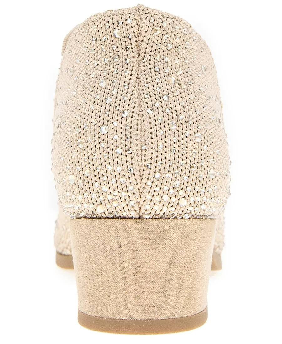 Kenneth Cole Reaction Side EZ Booties 5.5M Warm Taupe Knit Slip‑On NIB msrp$99