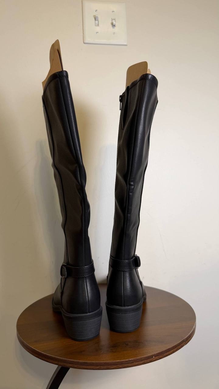 Baretraps Nena Riding Boots Black Women’s 7.5M NWB $119