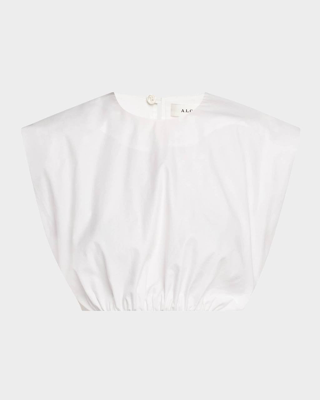 A.L.C. Billie Cap-Sleeve Top White XS NWT Cotton Boxy Blouse Minimalist
