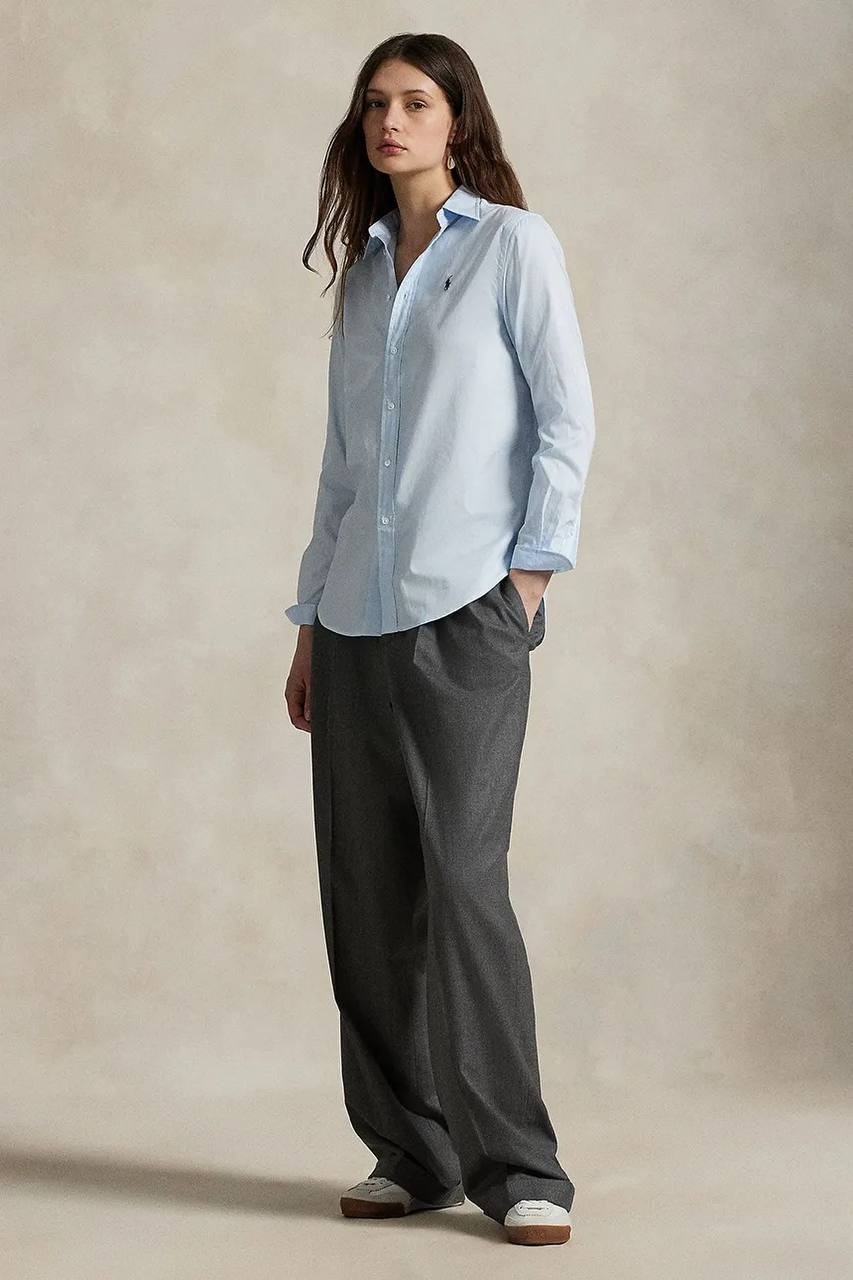 Polo Ralph Lauren Shirt XS Blue Cotton Classic Fit Logo Embroidered NWT MSRP$169