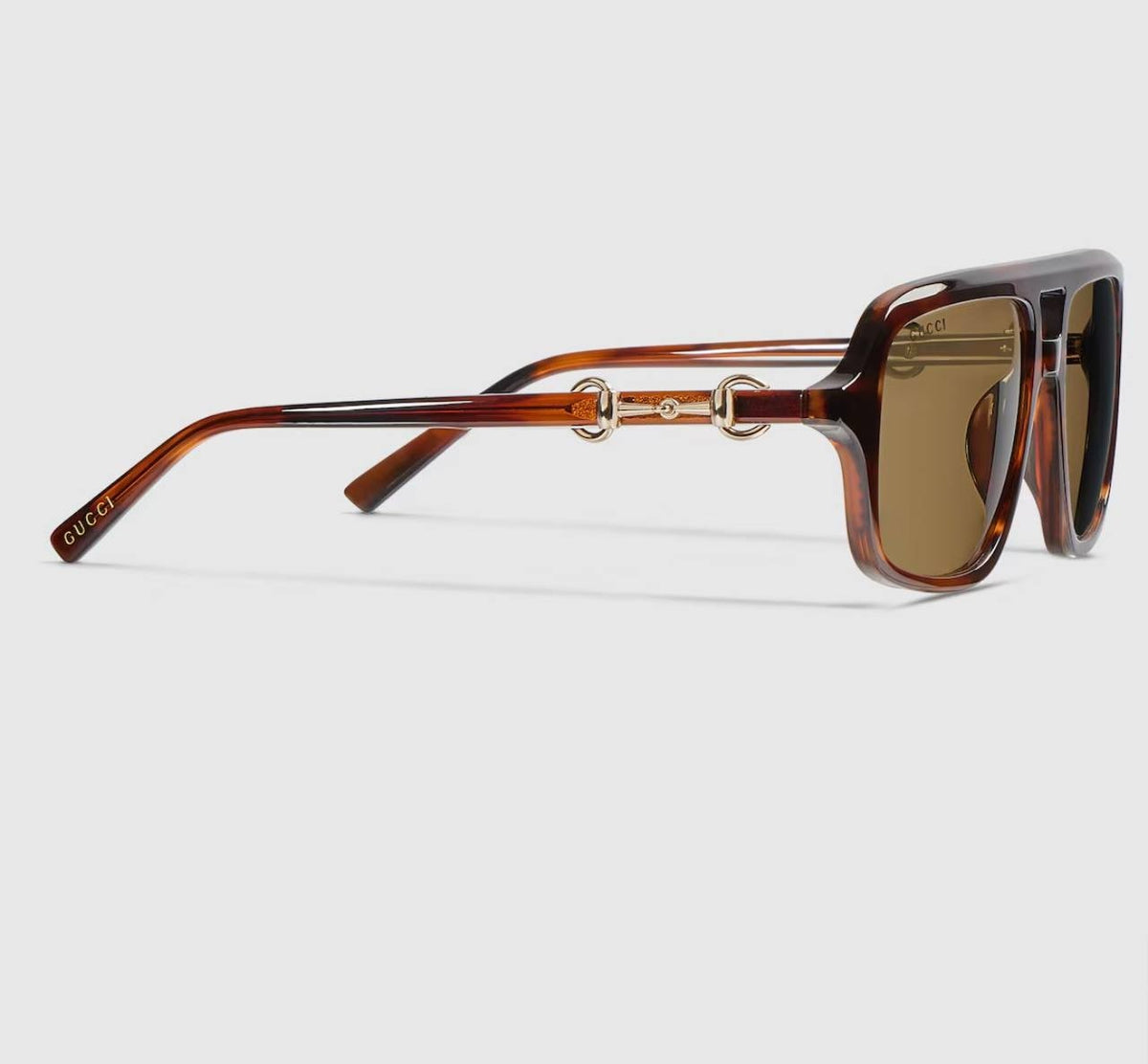 Gucci  Navigator  Frame  Sunglasses  Havana  OS  NWT  $515