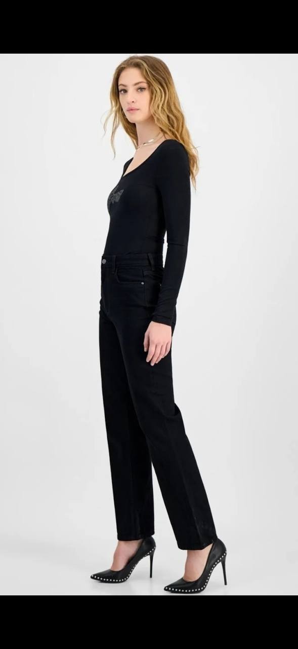 Guess 80s Straight Leg Jeans Black 25x30 NWT $108