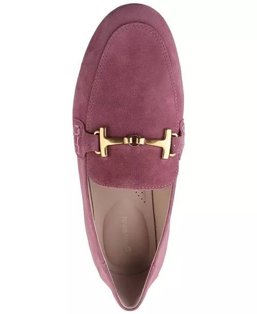 Giani Bernini Tailored Loafers 9.5M Mauve Suede New in Box
