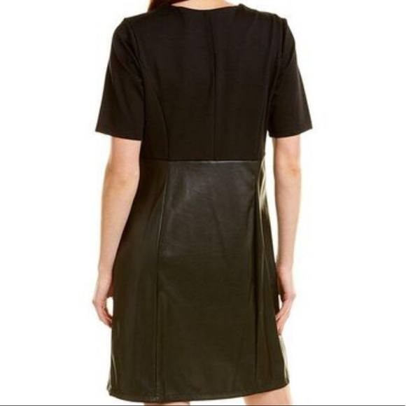 Nanette Faux Leather Zip‑Front Dress – Size 8 – NWT – $91