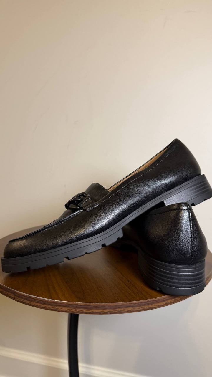 LifeStride Black Faux Leather Loafers 11M NIB MSRP $89.99