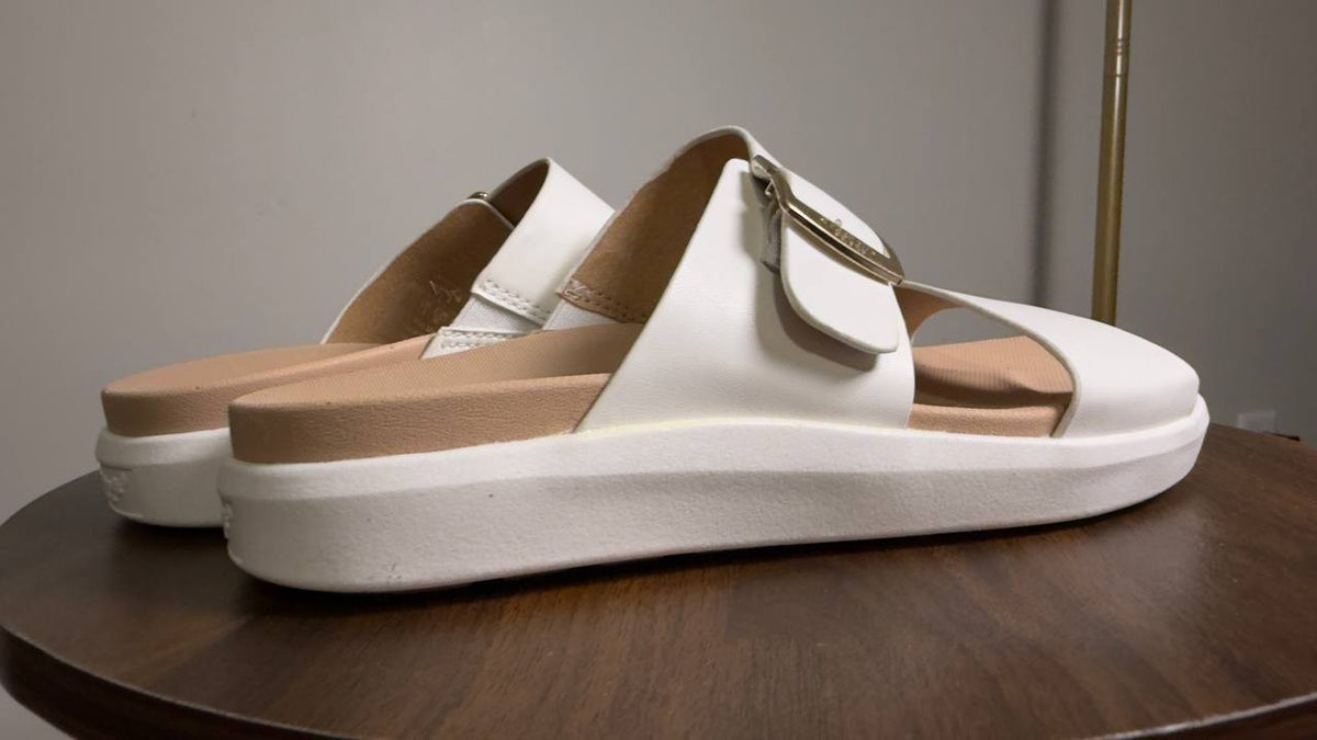 Dr. Scholl’s  Slide Sandals  White  6M  New  $45.95