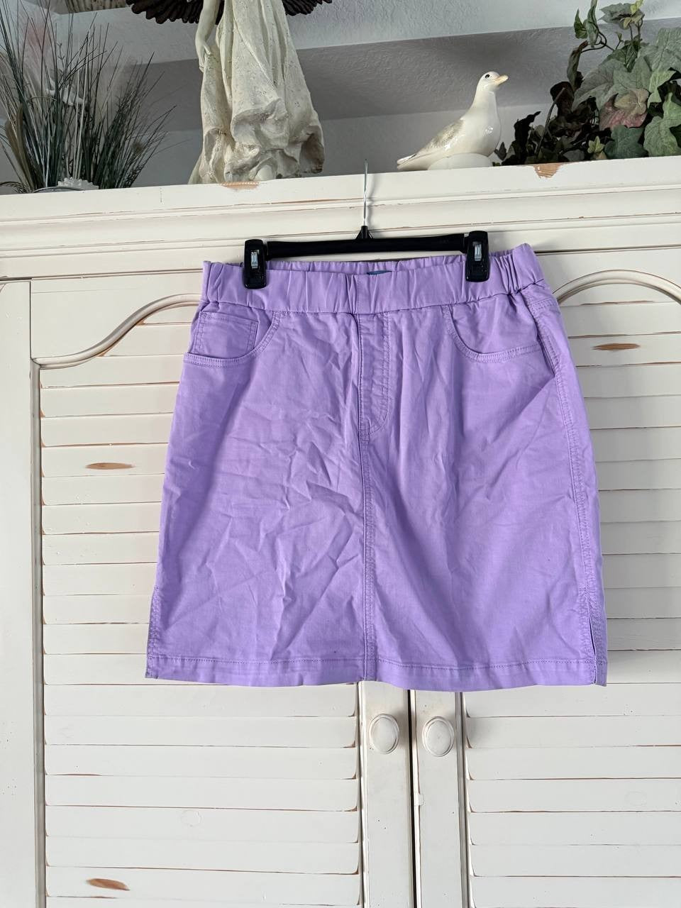 JAG Skort Size 10 Lavender Mid Rise Stretch Pull-On Casual Pre-Owned No Tags