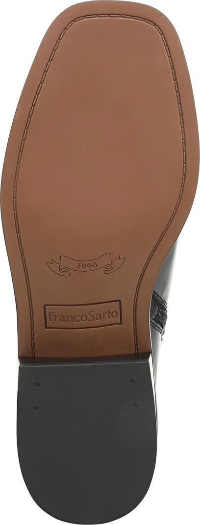 Franco Sarto Gisella Knee High Boots Black 7.5M Leather $225 NWB