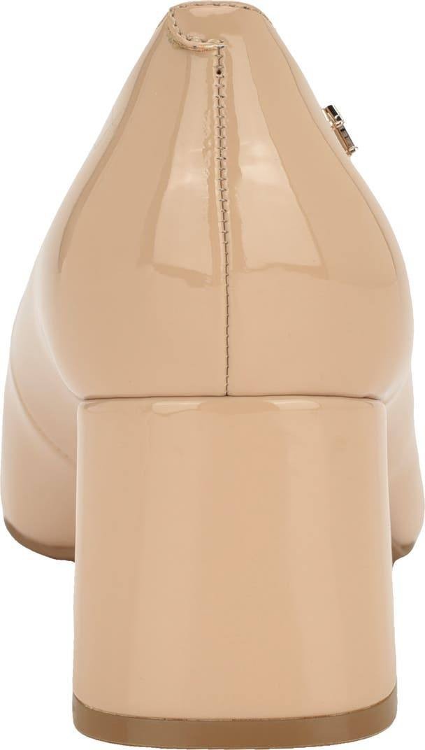 Tommy Hilfiger Opheili Block Heel Pumps Ivory 6.5M Synthetic MSRP $89 NWB