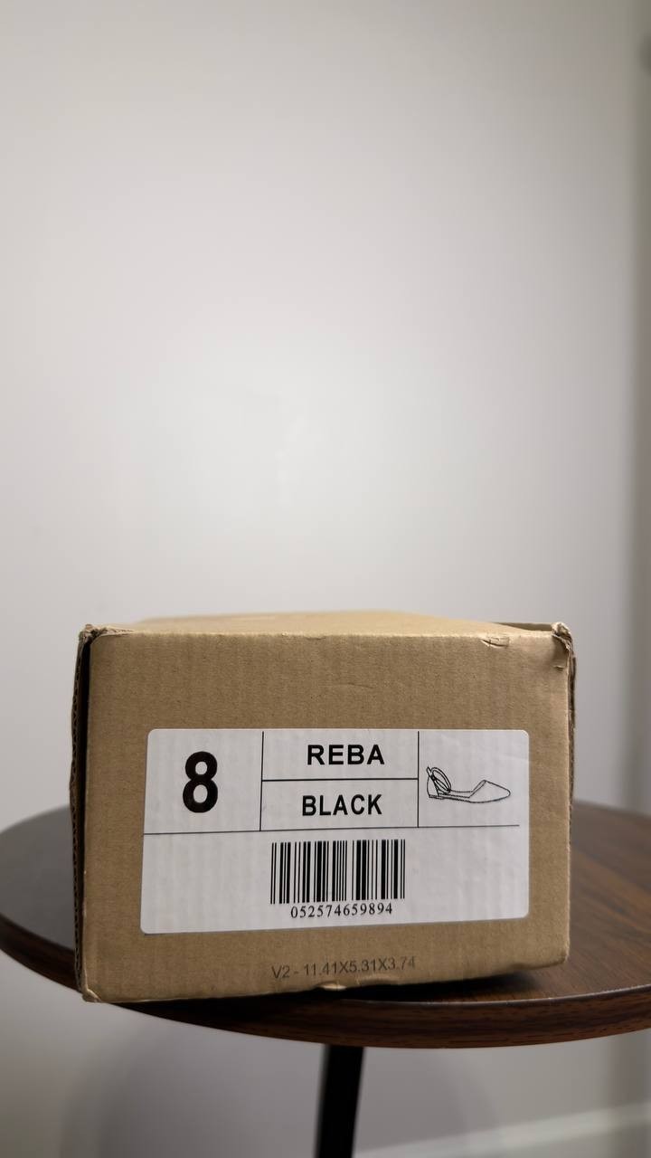Journee  Collection  Reba  D’Orsay  Flats  Wide  Black  8  New  in  Box  $40