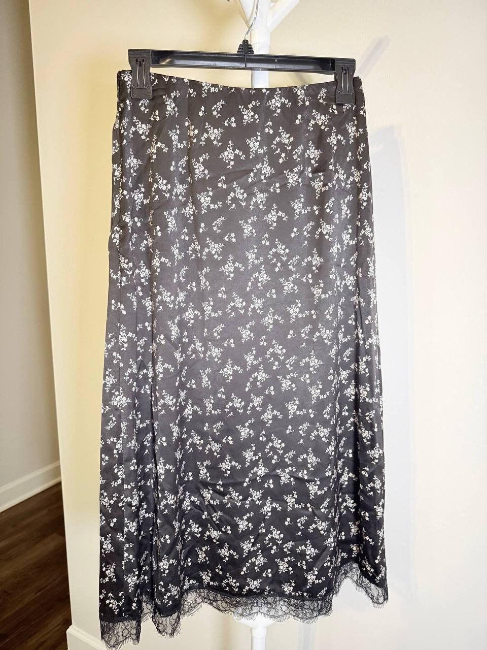 LUCYPARIS “Reza” Lace‑Trim Skirt – Size S – NWT – $88