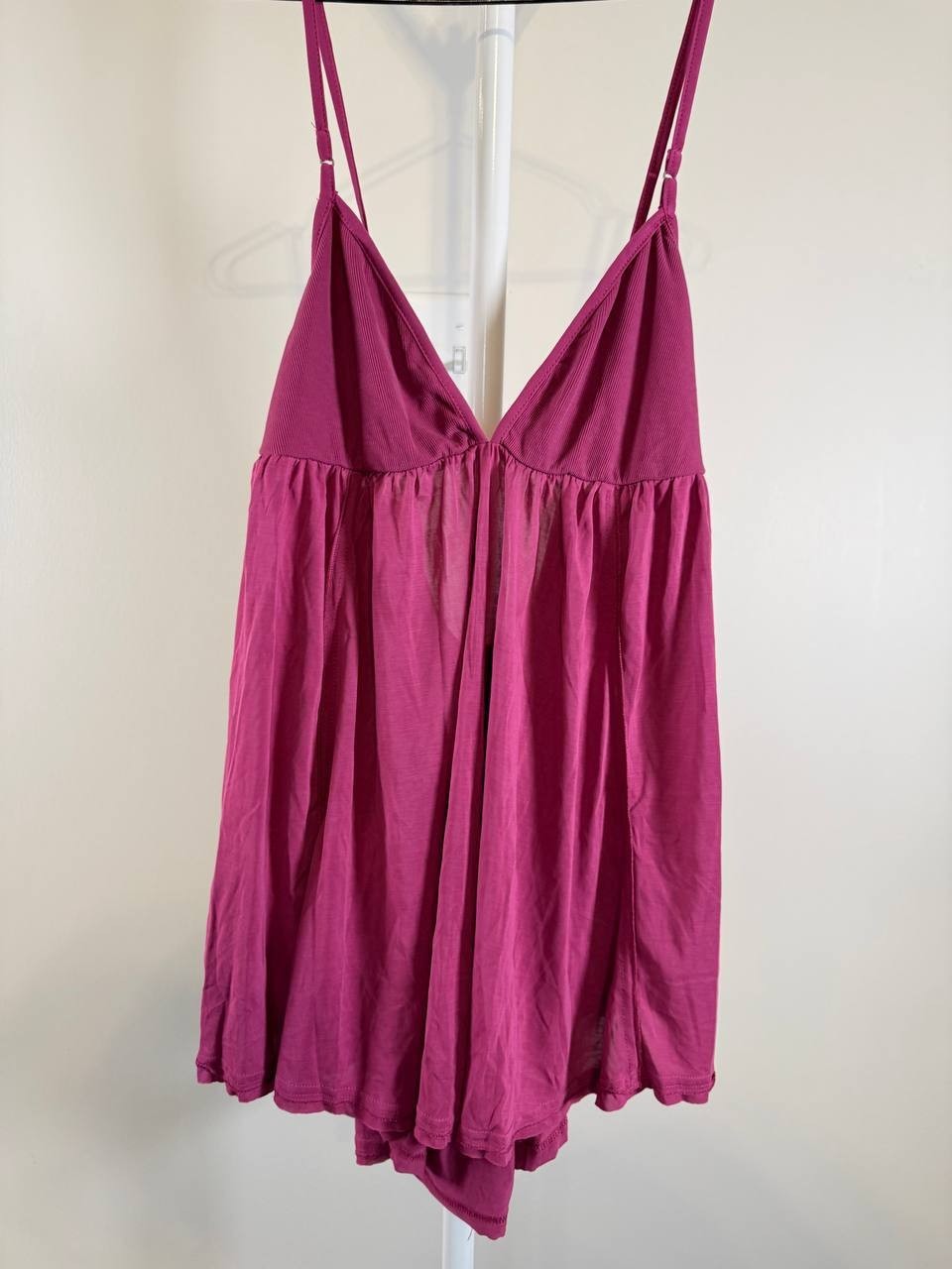 Free People Trixie Rib Jersey Tunic Top –Pink– Size L – NWT – $68