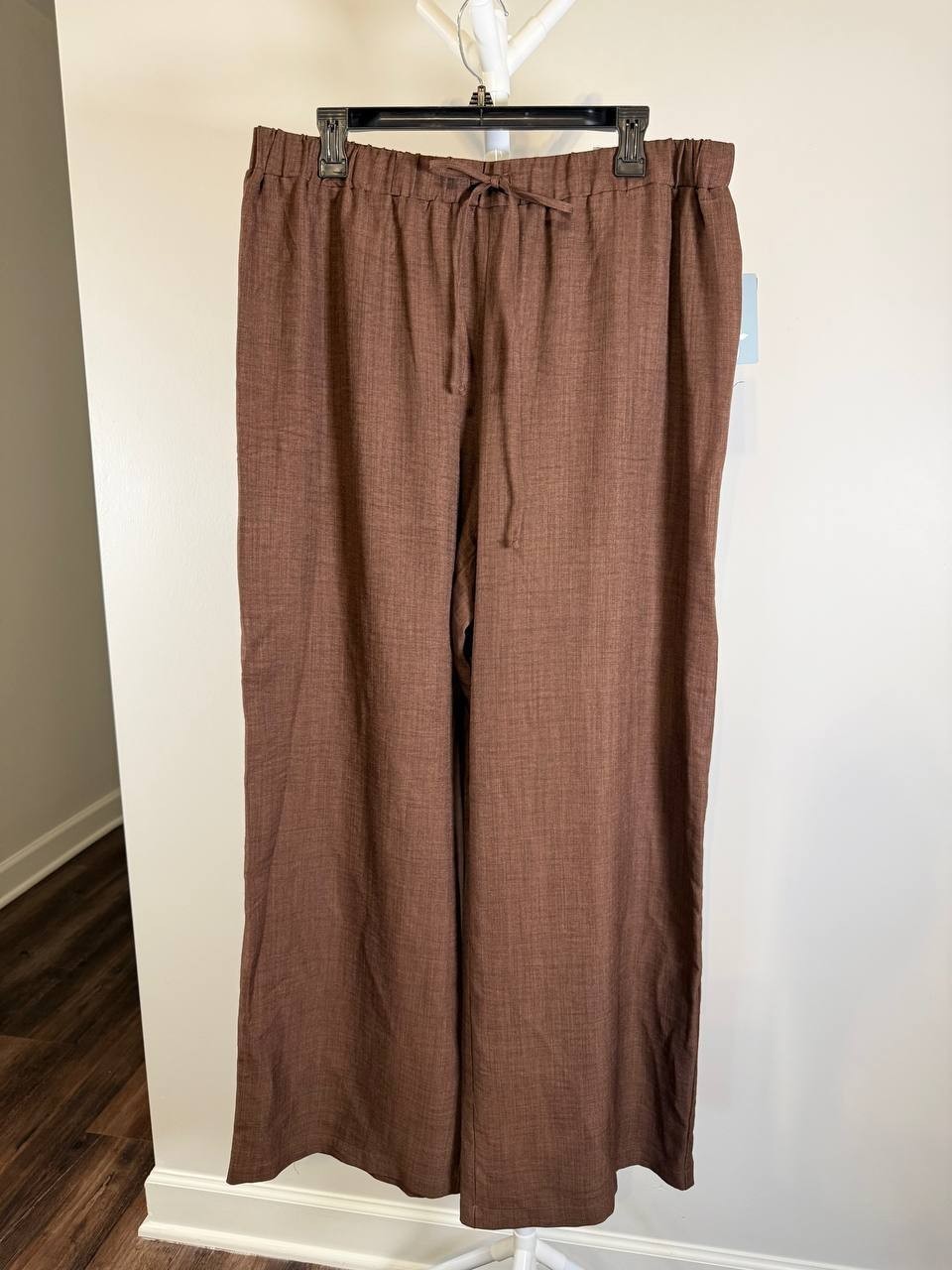 Floral&Ivy Wide‑Leg Pants – Size XL – Brown – NWT