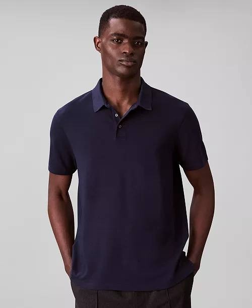 Calvin Klein Supima Cotton Polo Shirt Dark Sapphire XXL NWT – Small Hole Defect