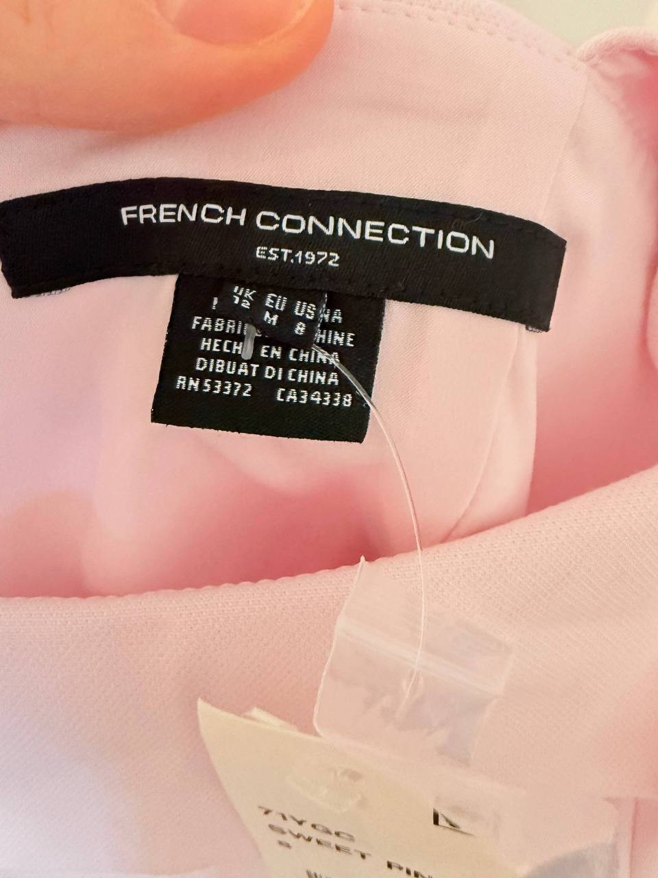French Connection Whisper Collar Mini Dress – Black – Size 8 – NWT – $138