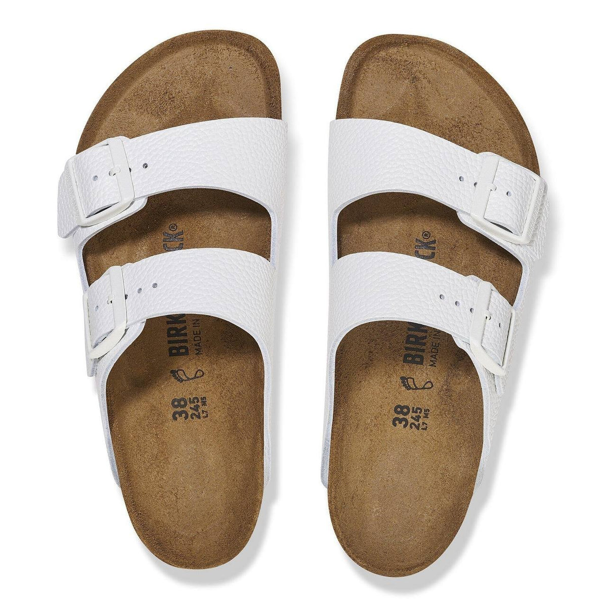 Birkenstock Sandals White 5 Narrow Fit New $179.00