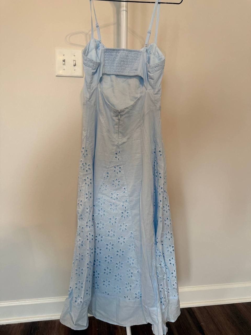 And Now This Petite V‑Neck Sleeveless Eyelet Maxi Dress – Size PS – NWT – $80