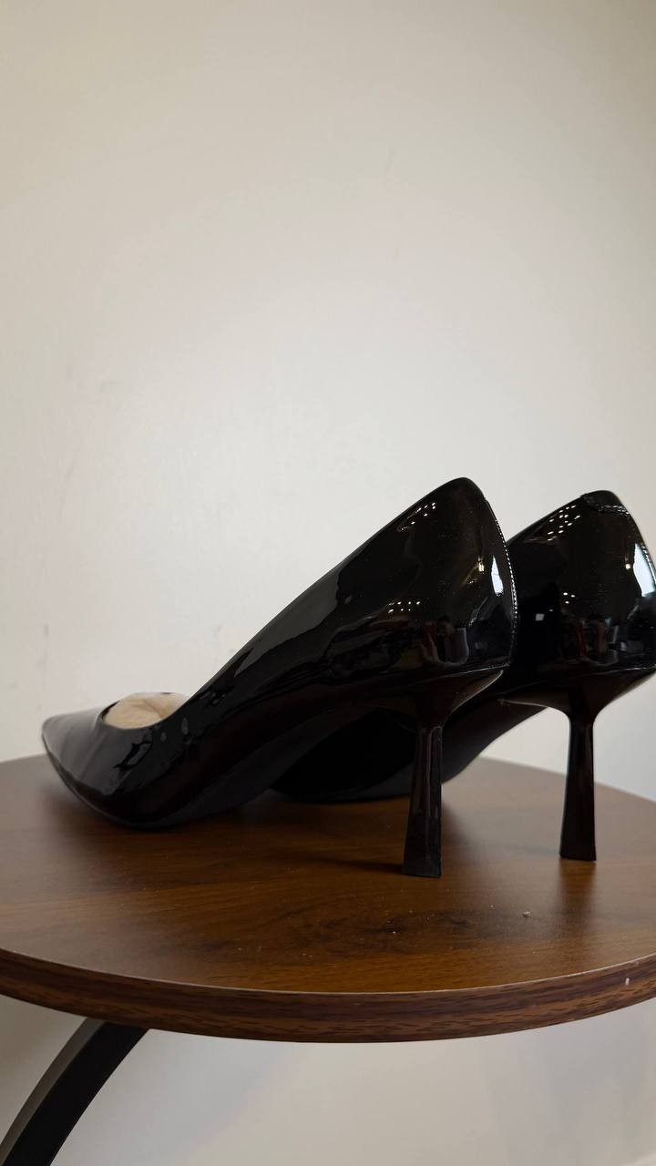 Madden Girl Black Patent Man‑Made Pointed Toe Pumps 8 New in Box MSRP $59