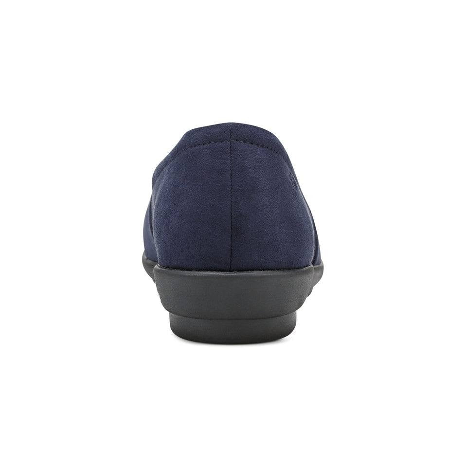 Easy Spirit Slip Ons Dark Blue Textile Size 8.5W New in Box MSRP $69