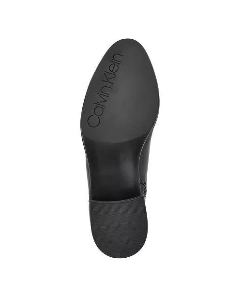 Calvin Klein Block Heel Booties 7M Black MSRP $139 New (No Box)