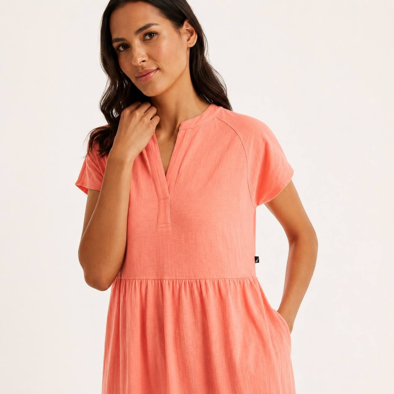 Nautica Tiered Dress Desert Flower M NWT $89.50