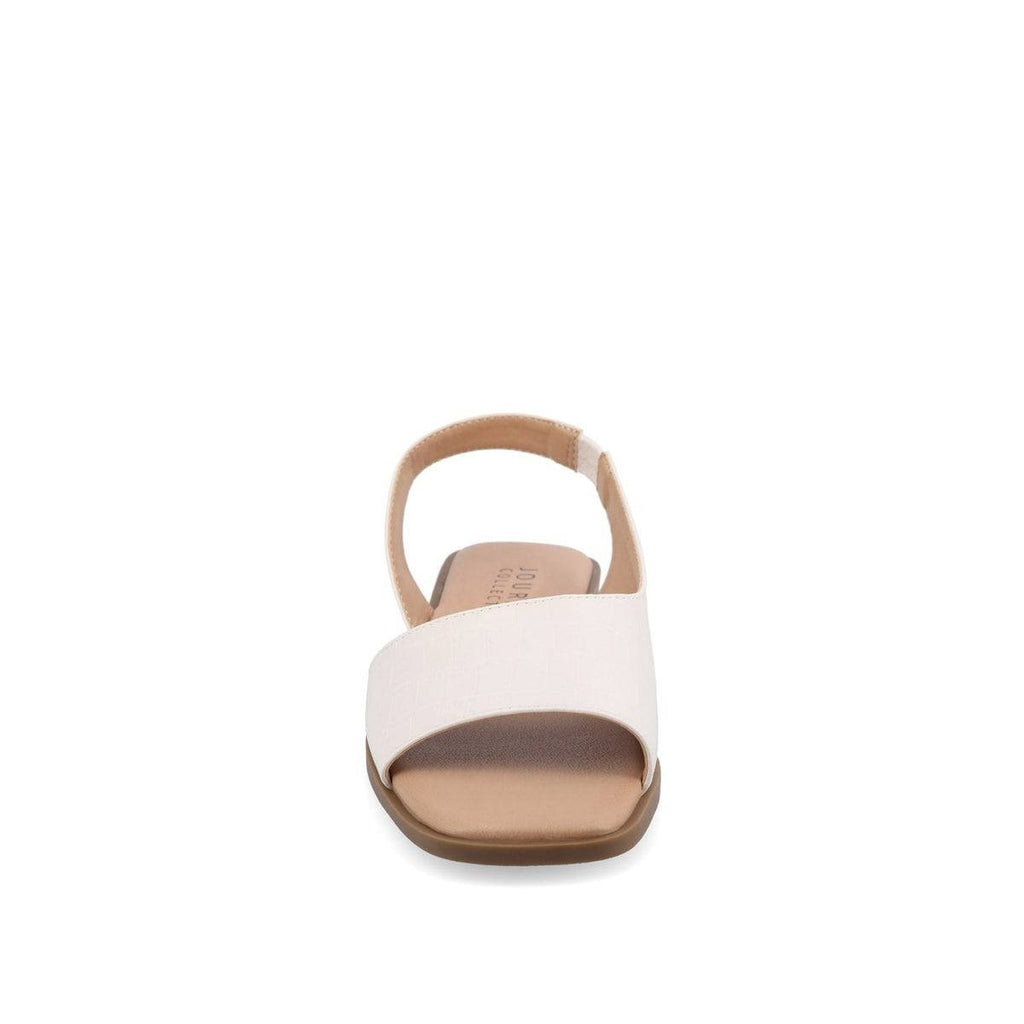 Journee  Collection  Flat  Sandals  White  6M  New  $72