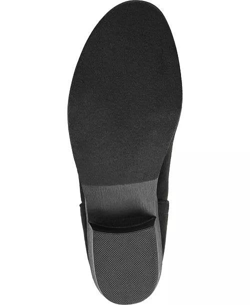 Journee Collection Black Faux Suede Ankle Booties 9M NIB MSRP $108