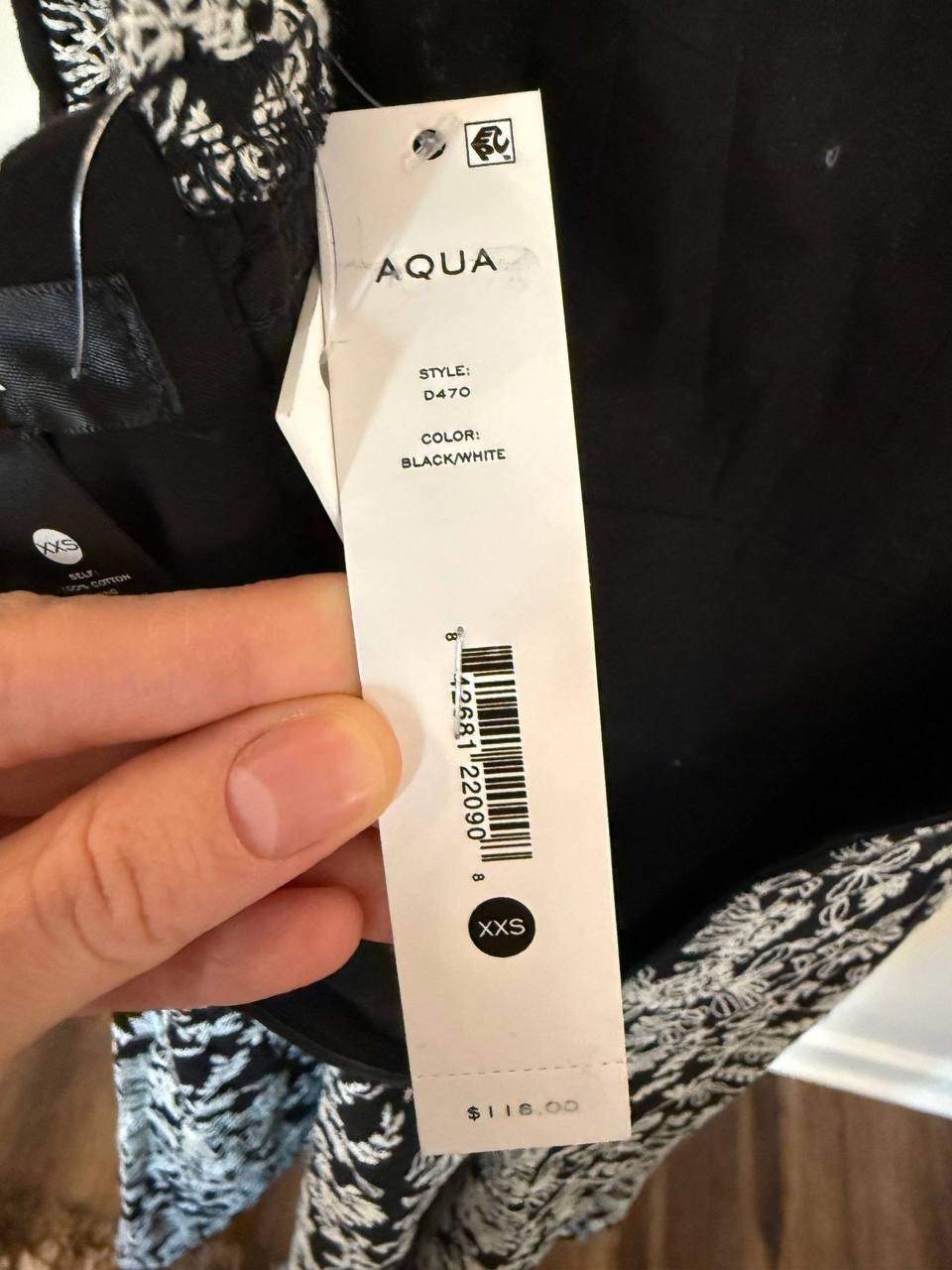 Aqua Embroidered Tank Midi Dress – Size XXS – NWT – $116