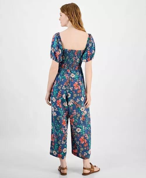 Tommy Hilfiger Smocked Floral Jumpsuit – Size XL