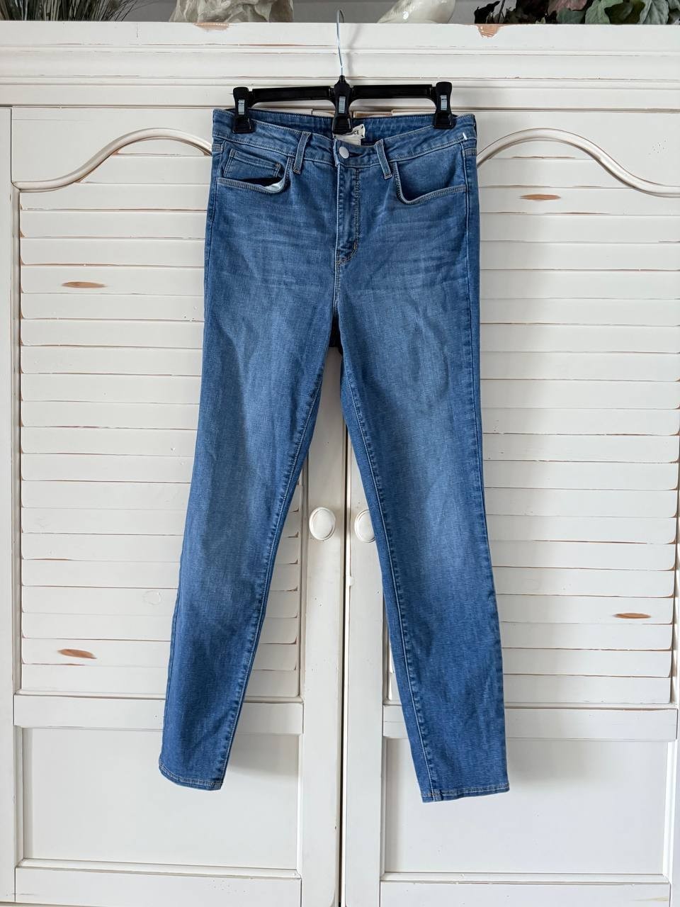 L’AGENCE Margot Skinny Jeans – Light Vintage Wash, High-Rise, Stretch, 28