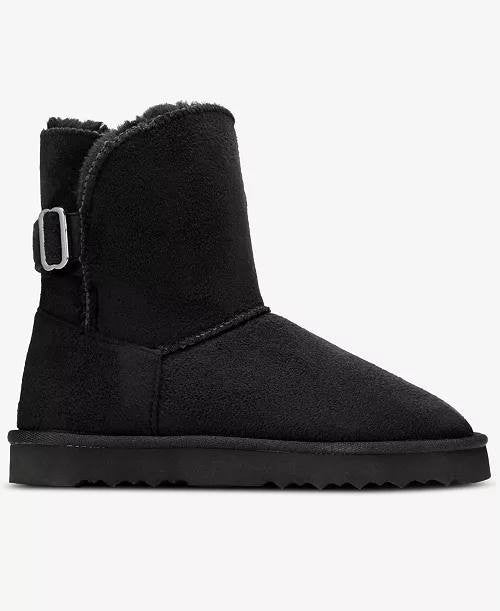 Style&Co Black Microfiber Cold Weather Boots 8M NIB MSRP $69.90