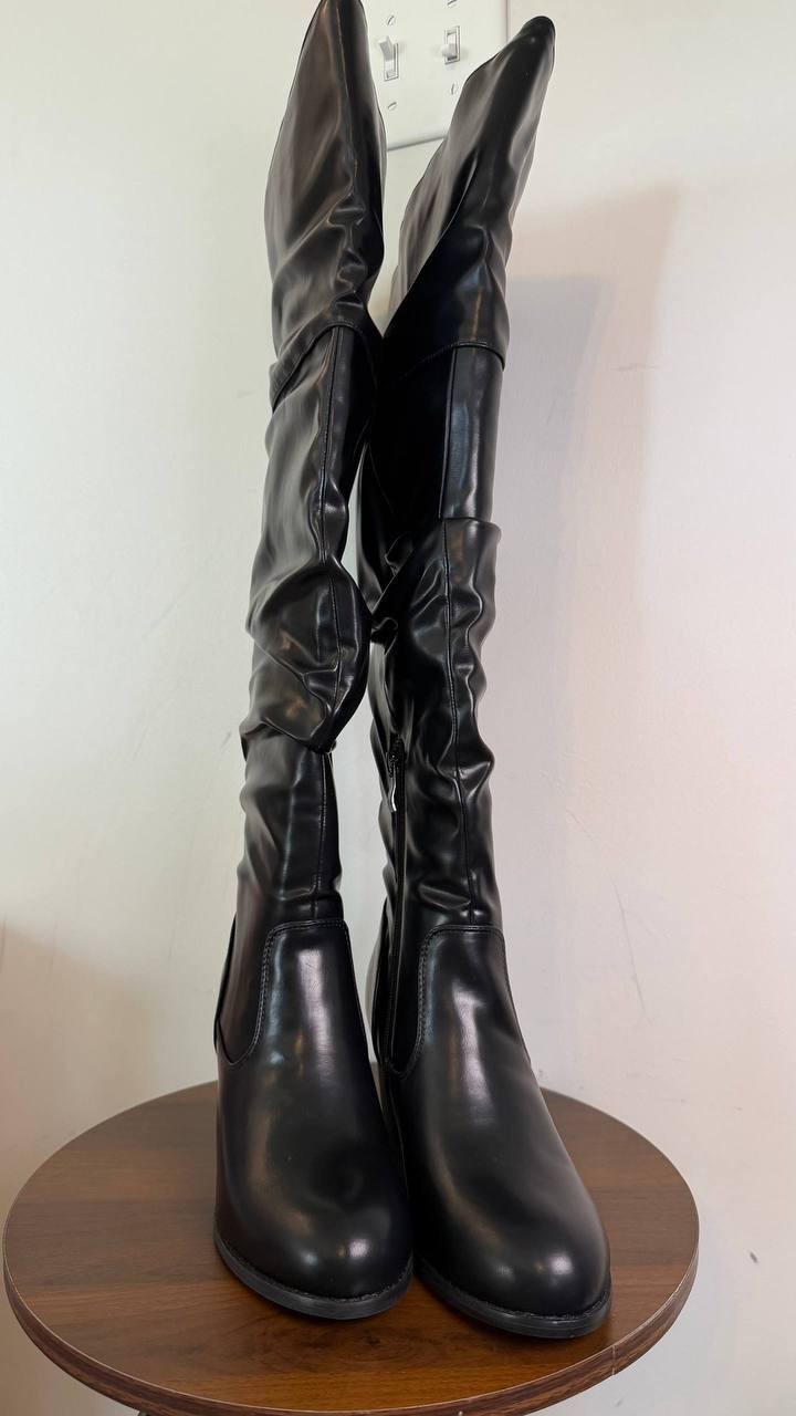 Journee Collection Kaison Women’s Boots Black 11WC Man‑Made $143 NWB