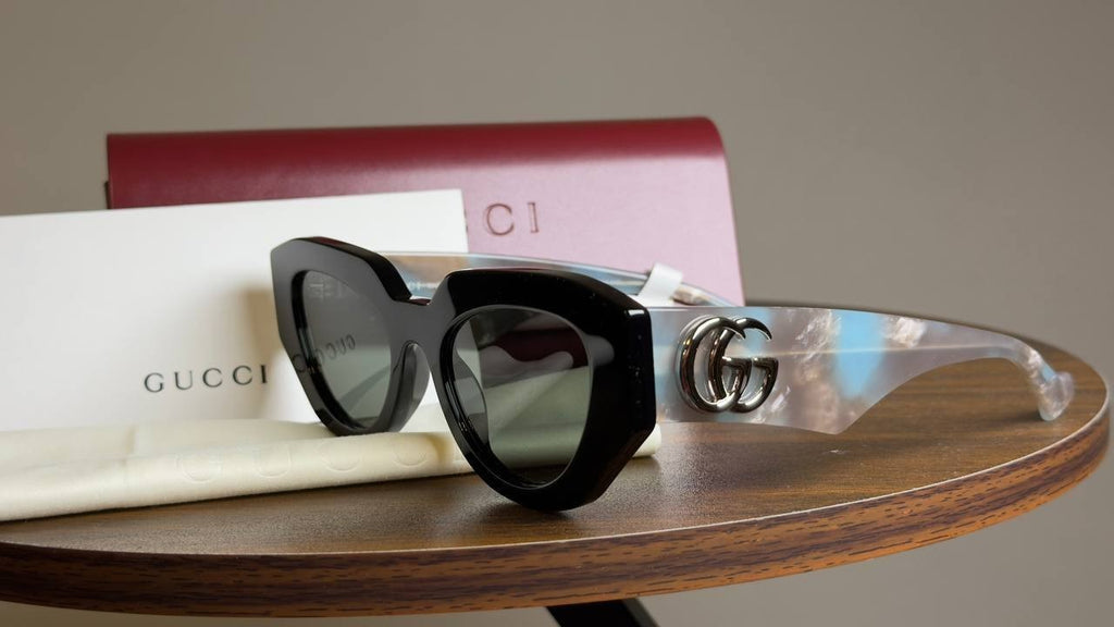 Gucci Women’s Gucci Generation  Cat Eye Sunglasses Blue Grey Black OS NWT $500