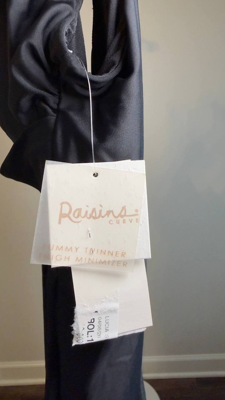 Raisins Curve Lucia Twist‑Front Swimdress Black 20W NWT $106