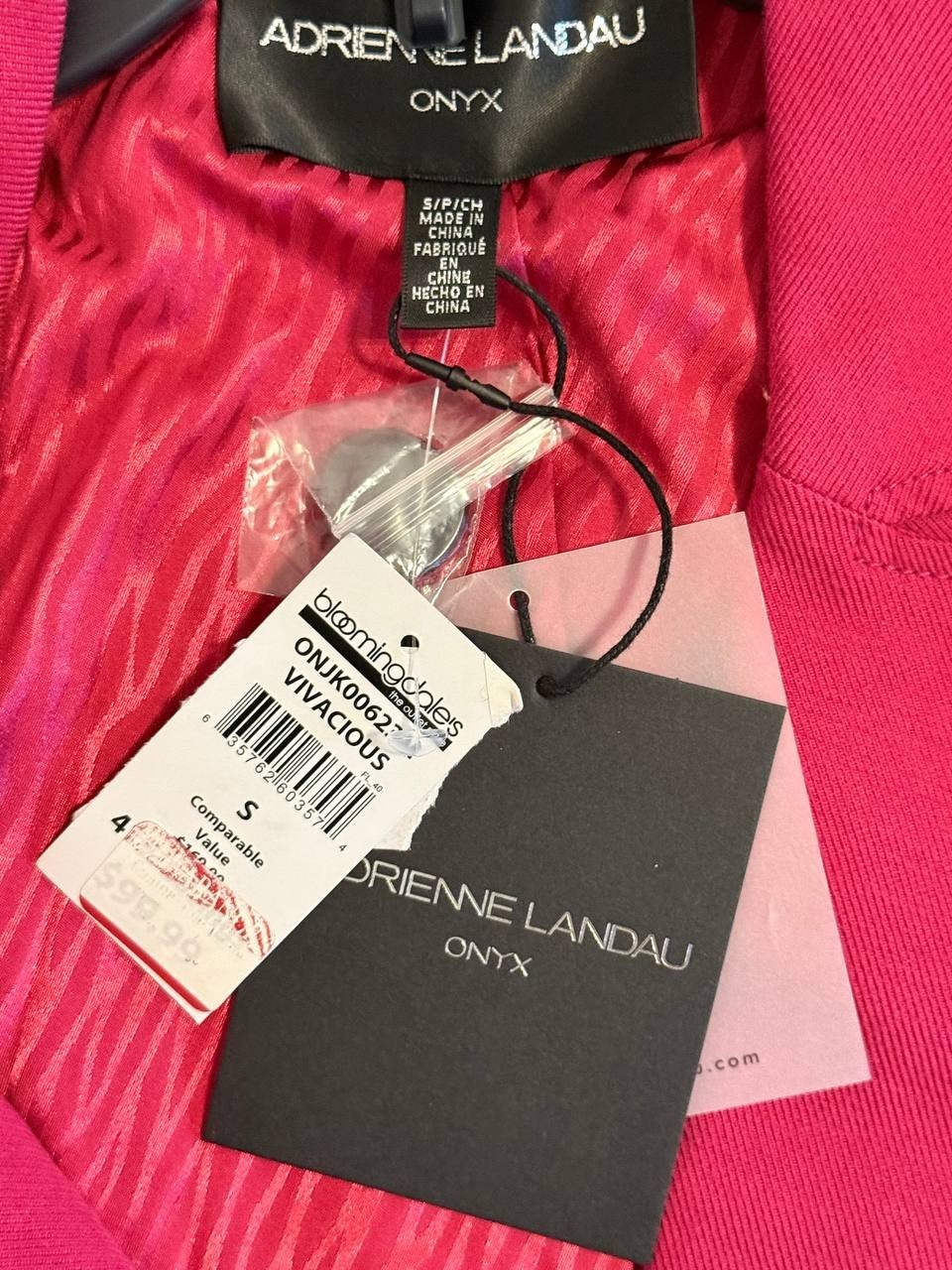 Adrienne Landau Pink Cropped Double-Breasted Blazer S/P NWT – Modern Statement