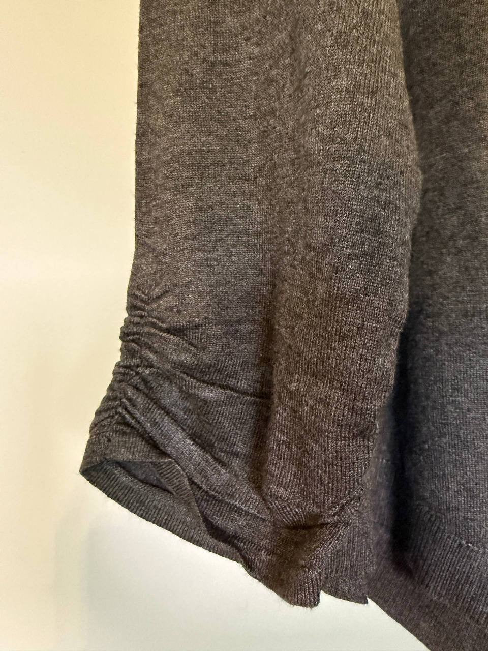 Melissa Paige Ruched‑Sleeve Funnel‑Neck Sweater – Size XL – NWT – $46