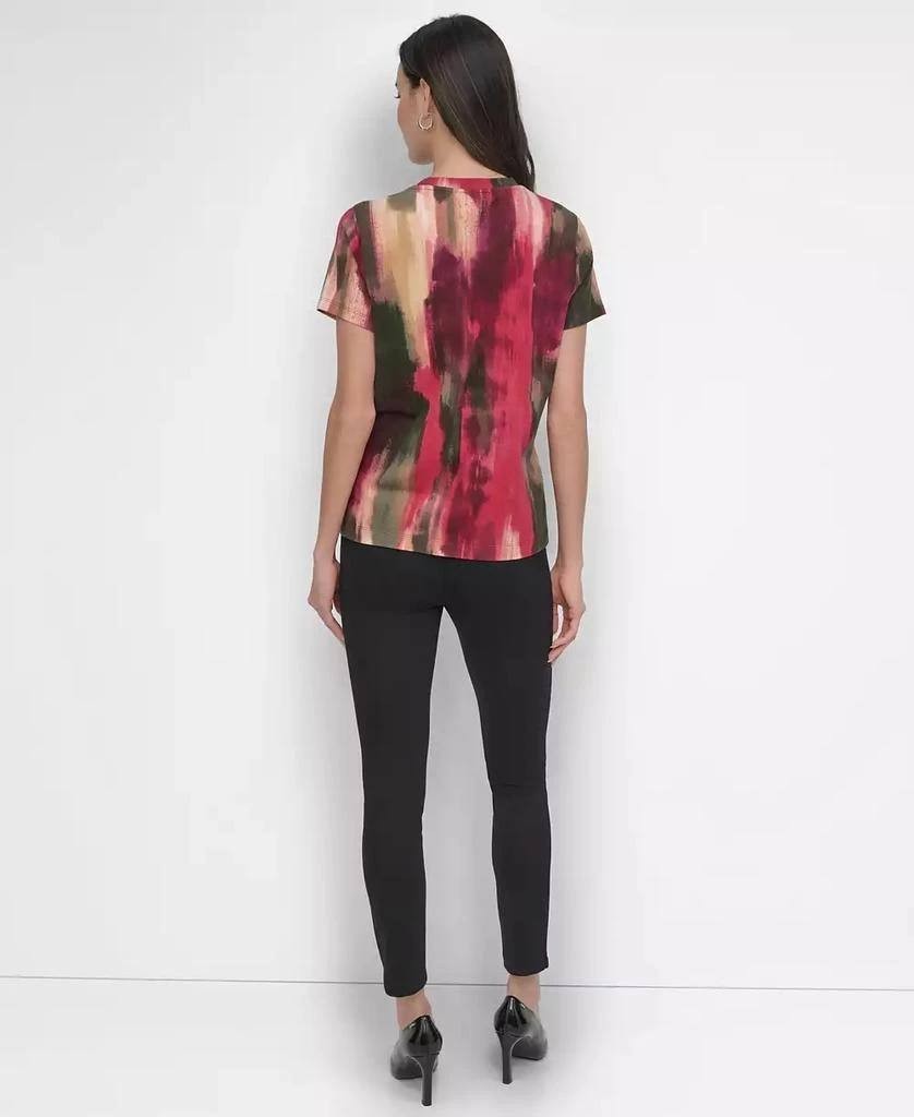 DKNY Women’s Abstract‑Print T‑Shirt – Size M – NWT – $89