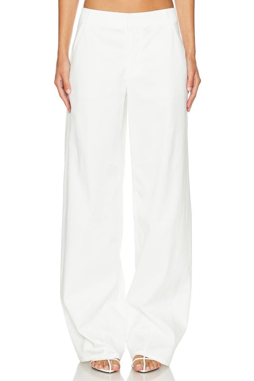 Alice + Olivia Porter Balloon Trouser Off White 0 NWT Lyocell Twill Pants