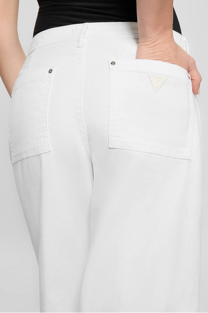 Guess Eco Zoya Cropped Wide Jeans White 26x27 NWT $128