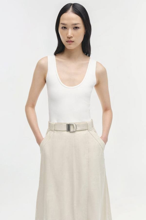 SIMKHAI-Dress-Ivory – Size 6 – NWT – $595 (Without Belt)